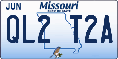 MO license plate QL2T2A