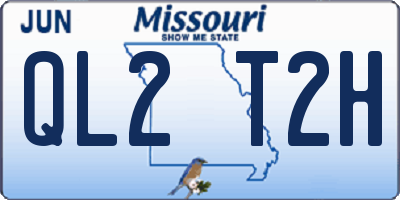 MO license plate QL2T2H