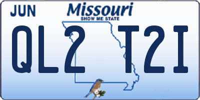 MO license plate QL2T2I