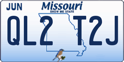 MO license plate QL2T2J