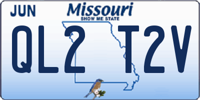 MO license plate QL2T2V