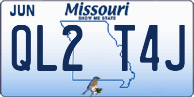 MO license plate QL2T4J