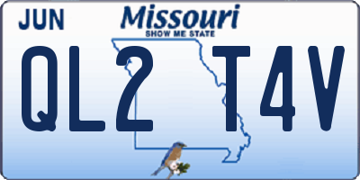 MO license plate QL2T4V