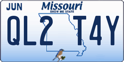 MO license plate QL2T4Y