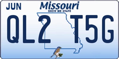 MO license plate QL2T5G
