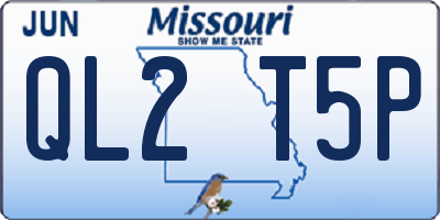 MO license plate QL2T5P