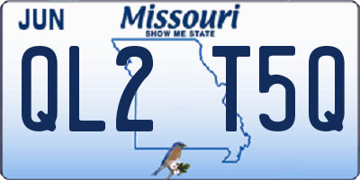 MO license plate QL2T5Q