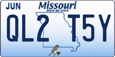 MO license plate QL2T5Y