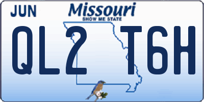 MO license plate QL2T6H