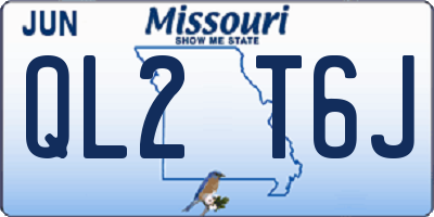 MO license plate QL2T6J