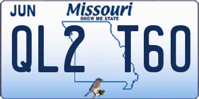 MO license plate QL2T6O
