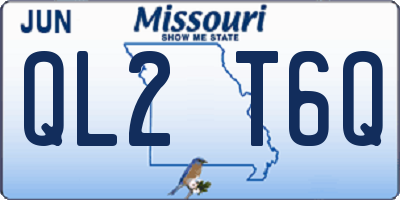 MO license plate QL2T6Q