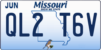 MO license plate QL2T6V