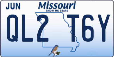 MO license plate QL2T6Y