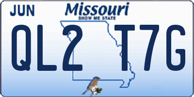 MO license plate QL2T7G