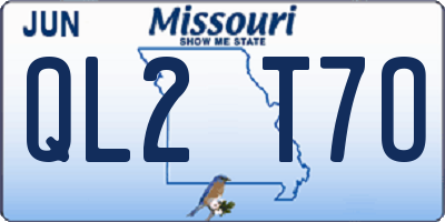 MO license plate QL2T7O