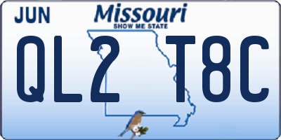 MO license plate QL2T8C