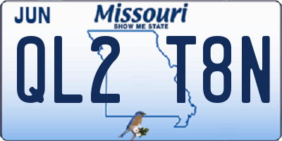 MO license plate QL2T8N