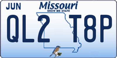 MO license plate QL2T8P