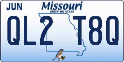 MO license plate QL2T8Q
