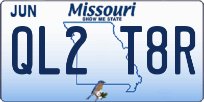 MO license plate QL2T8R