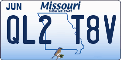 MO license plate QL2T8V