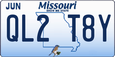 MO license plate QL2T8Y