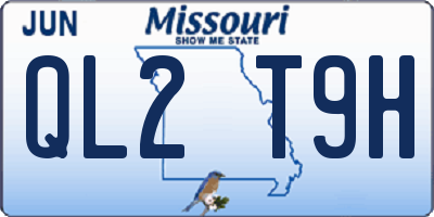 MO license plate QL2T9H