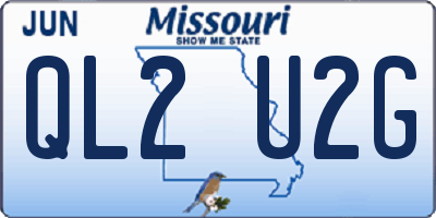 MO license plate QL2U2G