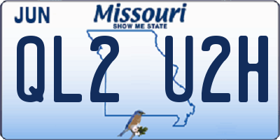 MO license plate QL2U2H