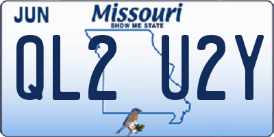 MO license plate QL2U2Y