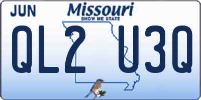 MO license plate QL2U3Q