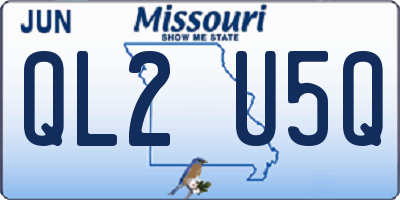 MO license plate QL2U5Q