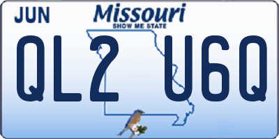 MO license plate QL2U6Q