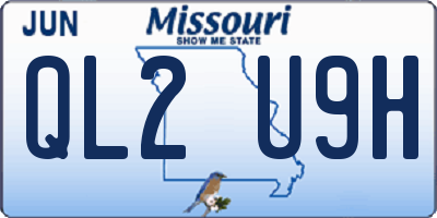 MO license plate QL2U9H