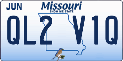 MO license plate QL2V1Q
