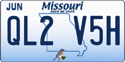 MO license plate QL2V5H
