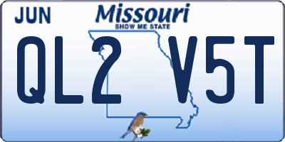 MO license plate QL2V5T