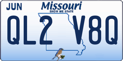 MO license plate QL2V8Q