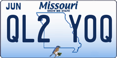 MO license plate QL2Y0Q