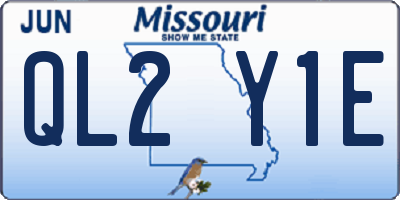 MO license plate QL2Y1E