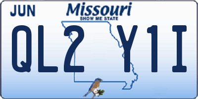 MO license plate QL2Y1I