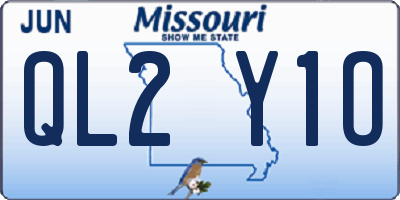 MO license plate QL2Y1O