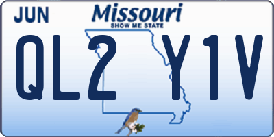 MO license plate QL2Y1V