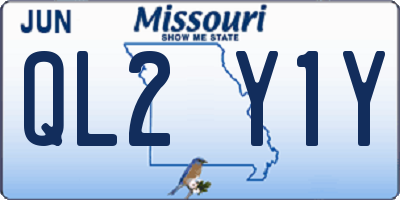 MO license plate QL2Y1Y