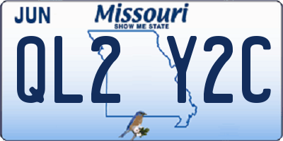 MO license plate QL2Y2C