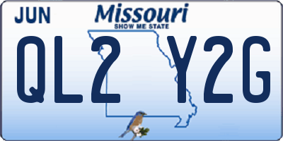 MO license plate QL2Y2G