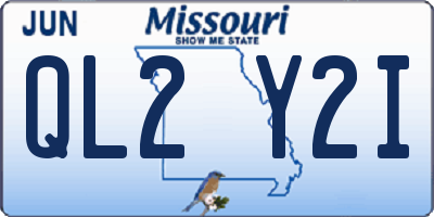MO license plate QL2Y2I