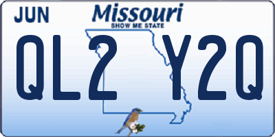 MO license plate QL2Y2Q