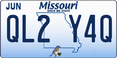 MO license plate QL2Y4Q